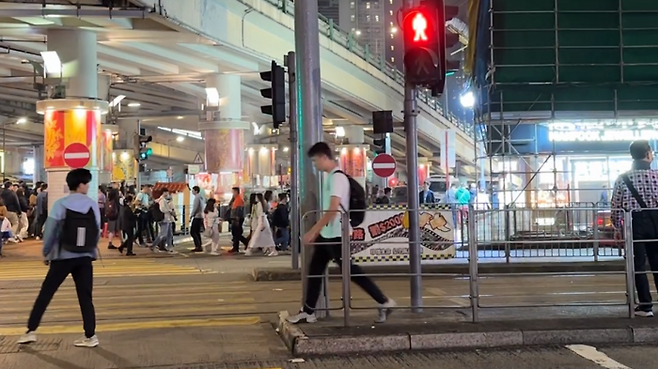 홍콩 횡단보도. /사진= 강예신 기자
