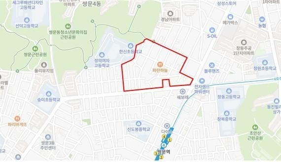 도봉구 쌍문동 81일대 신속통합기획 재개발 후보지/자료제공=서울시