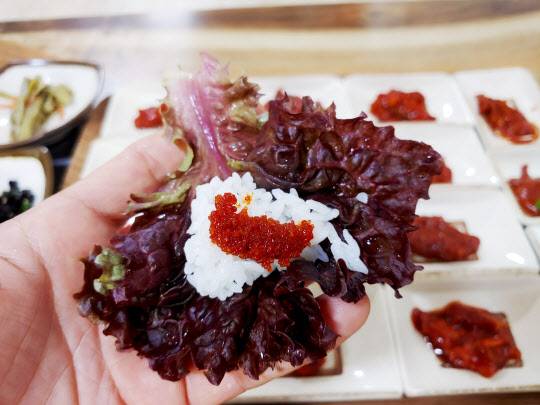 충남 논산시 강경읍의 경모네강경젓갈백반(이데일리 강경록 기자)