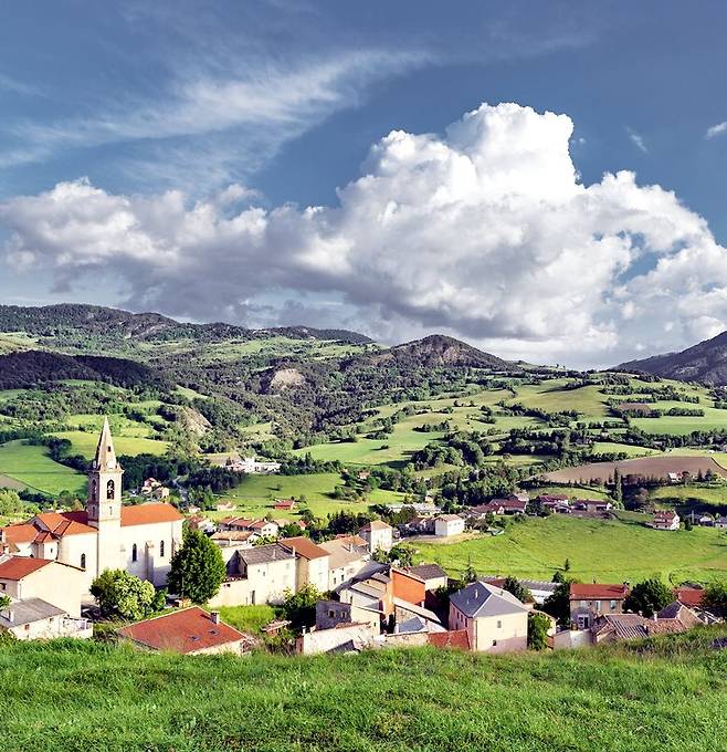 남프랑스 시골마을 풍경.