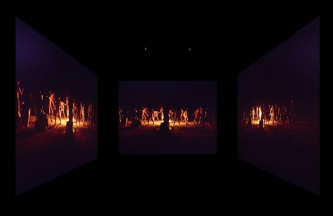 "Burn to Shine" by Ugo Rondinone, at Museum San (Studio Rondinone, Kukje Gallery Esther Schipper, Galerie Eva Presenhuber, Gladstone, Mennour, Sadie Coles HQ)