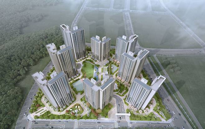 여주역자이 헤리티지 조감도(GS건설).