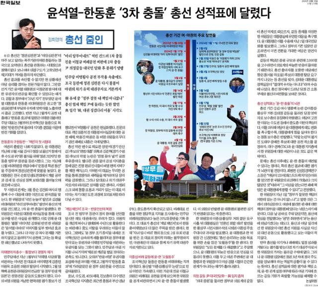 4월 6일 자 17면 '김회경의 총선 줌인'.