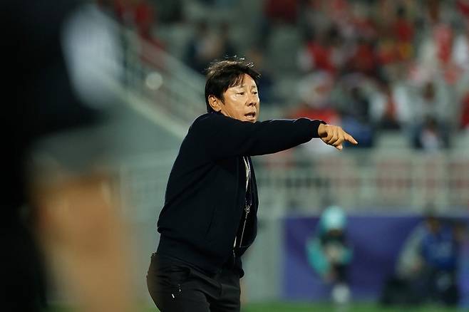 인도네시아 축구를 이끄는 신태용 감독. AFP연합뉴스