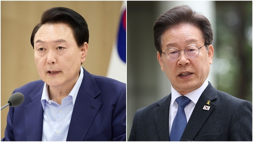 윤석열(왼쪽) 대통령과 이재명 더불어민주당 대표. 연합뉴스