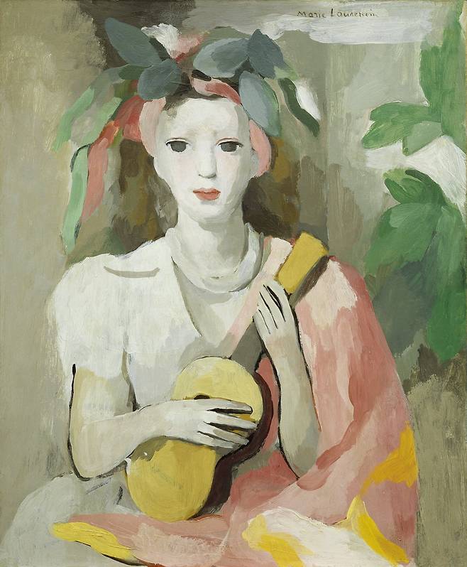 기타를 든 여성(1945). /미국 국립여성예술가박물관