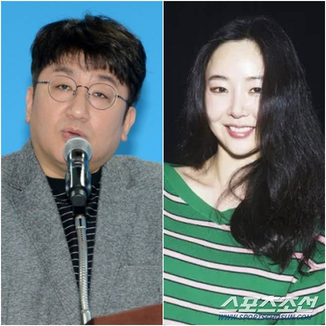 방시혁 의장(왼쪽)과 민희진 대표.