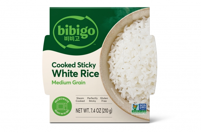 북미에서 판매되는 'bibigo Sticky Rice'의 모습. CJ제일제당 제공