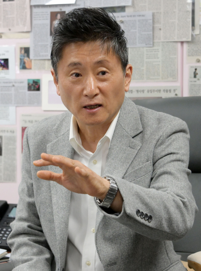 송제용 마포문화재단 대표가 서울 마포구 마포문화재단에서 본지와 인터뷰를 갖고 있다. 성형주 기자