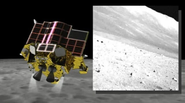 일본 달 탐사선 '슬림'이 달의 밤을 세 번이나 견뎌내고 지구로 사진을 전송했다. (사진=JAXA)