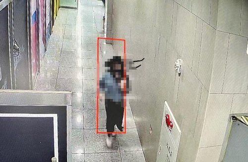 CCTV에 담긴 용의자. /온라인 커뮤니티 캡처