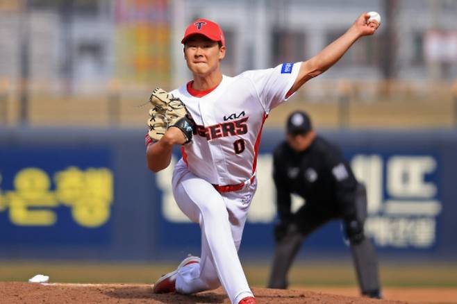 투구하는 KIA 곽도규. KIA 타이거즈 제공