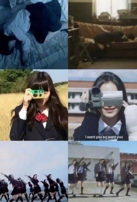 뉴진스 카피 의혹과 관련된 사진/출처=온라인 커뮤니티 갈무리