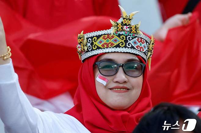 인도네시아를 응원하는 팬ⓒ AFP=뉴스1