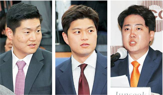 차세대 리더들 여당의 총선 패배 이후 3040 차세대 정치리더 양성의 필요성이 제기되고 있다. 왼쪽부터 국민의힘 김재섭 도봉갑 당선인, 김용태 경기 포천·가평 당선인, 개혁신당 이준석 대표. 연합뉴스