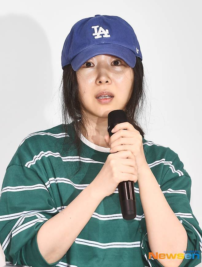 4월 25일 긴급 기자회견을 연 뉴진스 소속사 어도어 민희진 대표(뉴스엔DB)