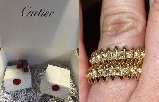 멕시코 남성 로헬리오 비야레알이 구매한 까르띠에 다이아 귀걸이. /엑스(X·옛 트위터) 캡쳐