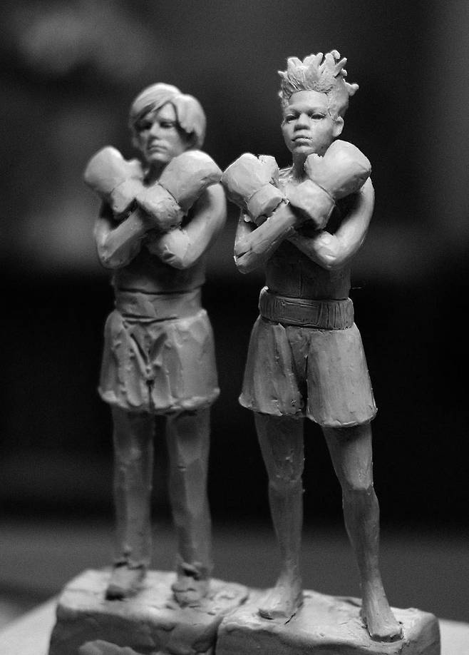 Andy Worhol and Jean Michel Basqiuat