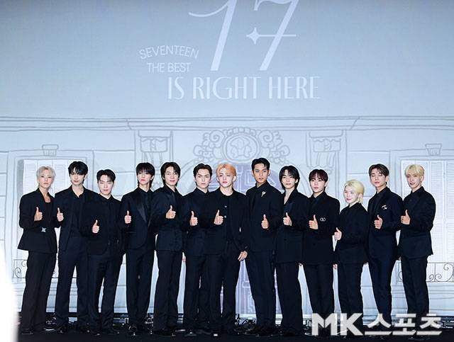 29일 오후 그룹 세븐틴의 베스트 앨범 ‘17 IS RIGHT HERE’ 발매 기념 글로벌 기자간담회가 열렸다. 사진=김영구 기자