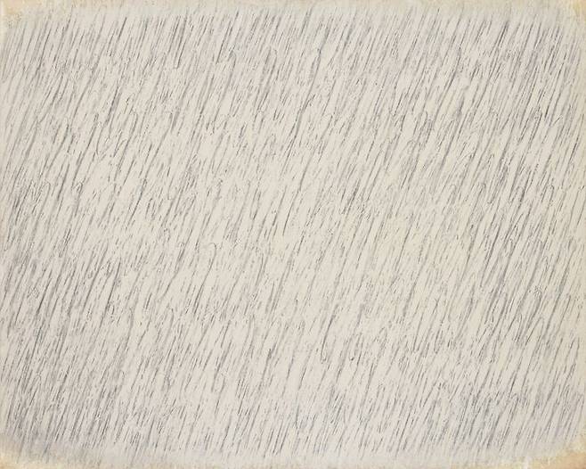 박서보, 묘법 No. 10-78, oil and pencil on hemp cloth 130.3×162.2cm (100) ,1978, 11~20억원 *재판매 및 DB 금지