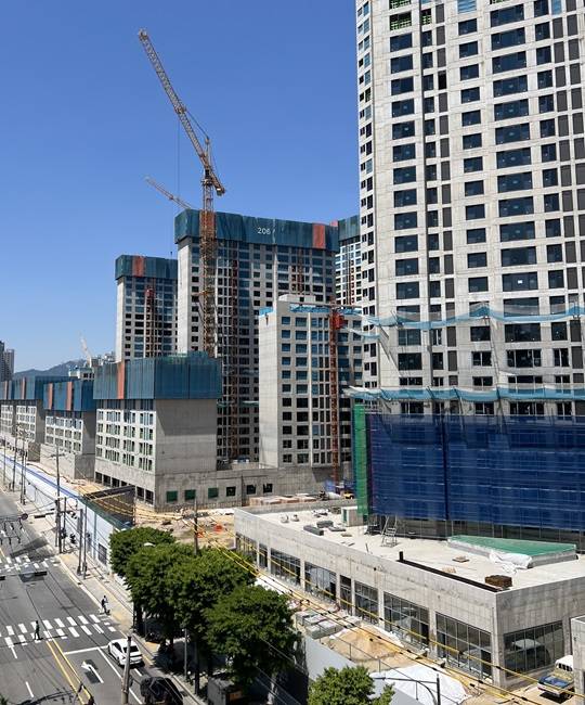 서울 성북구 장위4구역 아파트 공사현장(사진제공=조합원)