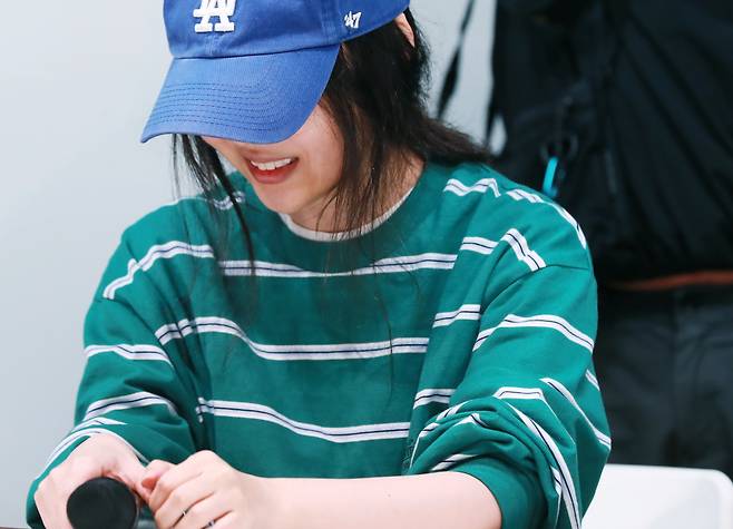 민희진 어도어 대표가 긴급 기자회견에서 질문에 답하고 있다. /2024.04.25 /사진=이동훈