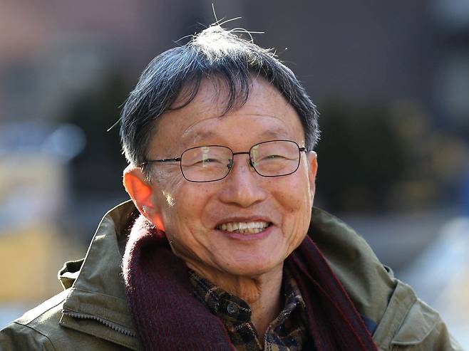 2014년 1월 조선일보와 인터뷰하는 신경림 시인./이덕훈 기자
