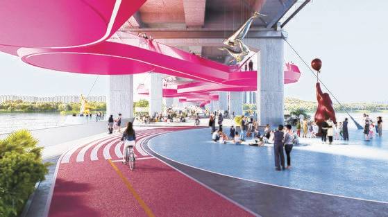 설계 공모 당선작인 '세상에서 가장 긴 미술관(The Longest Gallery)'의 이미지. 사진 서울시