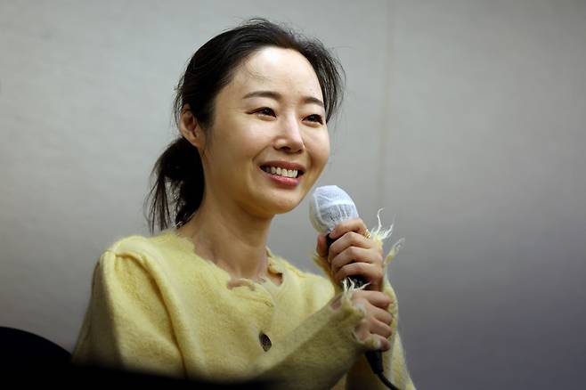 민희진 어도어 대표가 31일 서울 중구 프레스센터에서 어도어 임시주주총회 관련 기자회견을 하고 있다. /장련성 기자