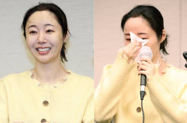 민희진 어도어 대표가 31일 오후 서울 중구 한국프레스센터에서 열린 기자회견에서 어도어 임시주주총회에 대한 입장을 밝히고 있다. 뉴시스