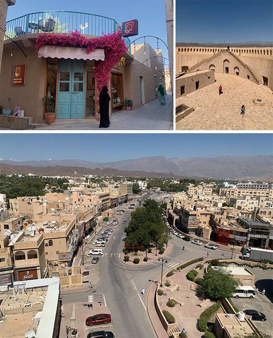 (위로부터)구시가지 골목 곳곳에 들어선 현대식 카페, 도시를 보호하기 위해 1668년 요새가 건설되었다, 요새 꼭대기에서 바라다본 니즈와 도심 전경