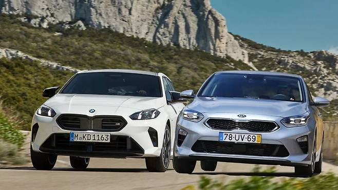 사진 : BMW 1시리즈, 기아 씨드 (출처=Carscoops)