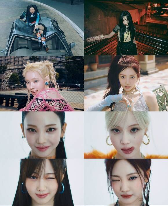 SM엔터 ONE 프로덕션의 A&R 담당은 "'쇠맛'이라는 게 사실 꽤나 자극적일 수 있는 요소다 보니 계속 반복해서 듣기에는 힘들 수도 있기 때문에 여러 번 들어도 귀가 피로하지 않고 자극이 마이너스 요소가 되지 않도록 하는 것을 중요하게 생각한다"고 말했다. 사진은 'Supernova' 뮤직비디오 티저. /SM엔터