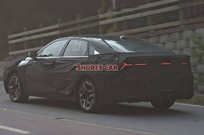 기아 'K8 페이스리프트' 테스트카 (출처 : 숏카)