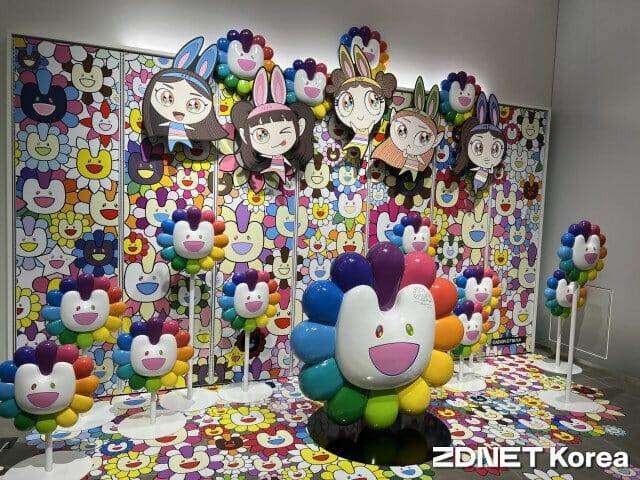 라인프렌즈 스퀘어 시부야점에 있는 포토존(사진=지디넷코리아)