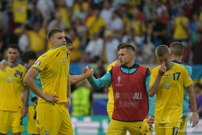 유로 2024 조별리그에서 탈락한 우크라이나.ⓒ AFP=뉴스1