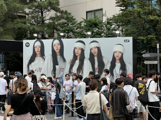 스포티파이X뉴진스 팝업 (사진=지디넷코리아)