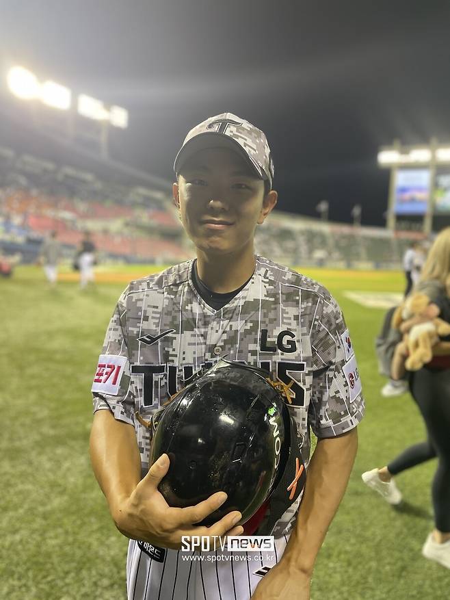 ▲ LG 신인 김대원은 16일 롯데전에 이어 26일 삼성전에서 끝내기 득점을 기록했다. ⓒ 신원철 기자