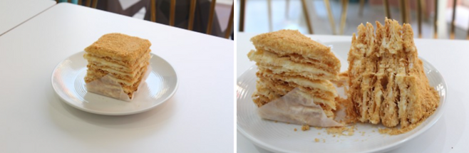 나폴레옹 케이크 / 사진=정세윤 여행+ 기자