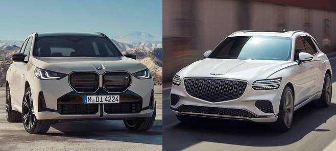사진 : BMW X3 풀체인지, 제네시스 GV70 페이스리프트