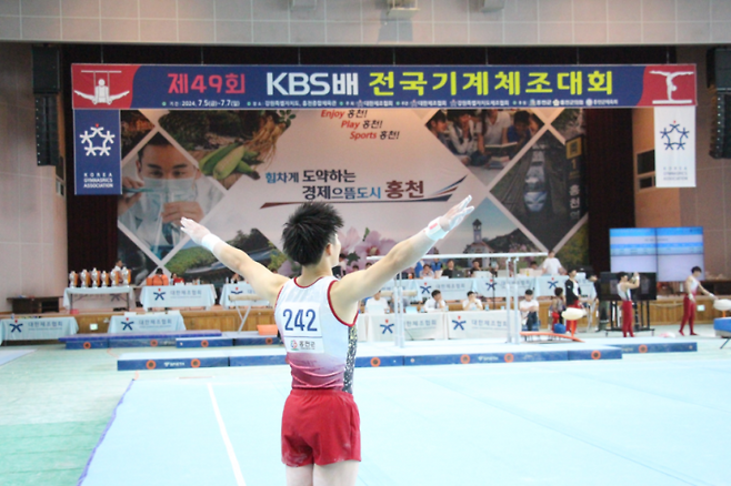 ‘제49회 KBS배 전국기계체조대회’전경. 사진=대한체조협회