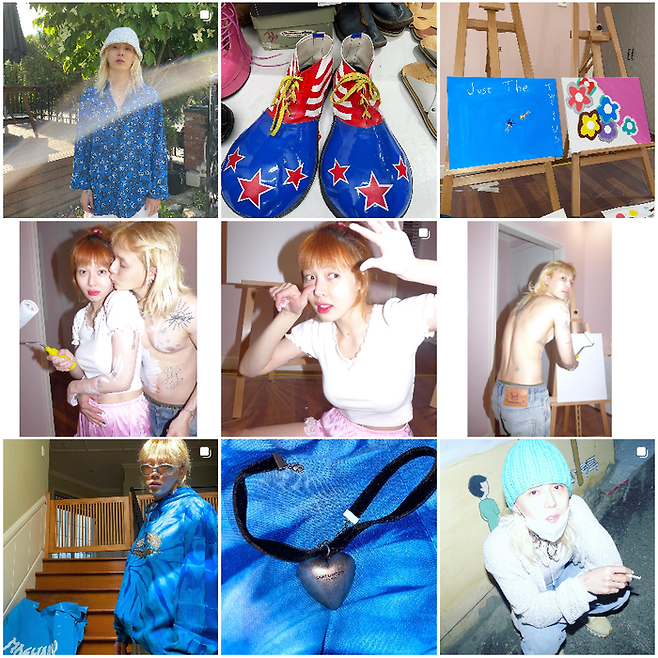 던의 과거 SNS 피드. SNS 캡처