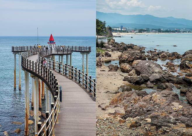 이가리 간이 해변은 월포해수욕장에서 차로 5분 거리에 위치한다. 해변 근처에 자리한 이가리 닻 전망대는 독도 수호 염원을 담아 조성했다. ⓒKTX매거진 신규철