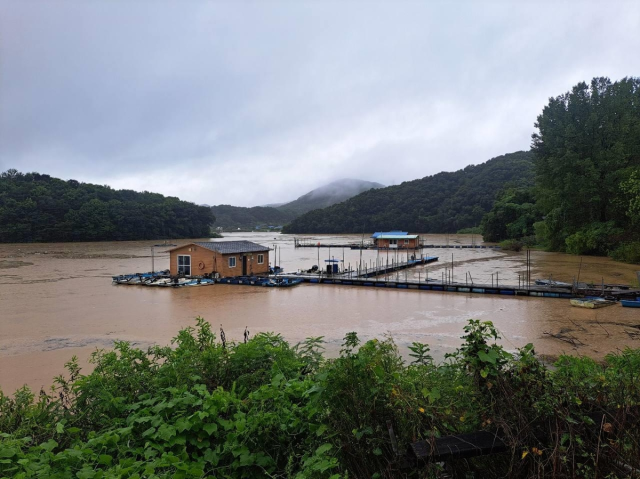 ▲경기 안성시 고삼면 고삼저수지에 낚시 보트를 탑승하는 선착장.ⓒ경기소방재난본부