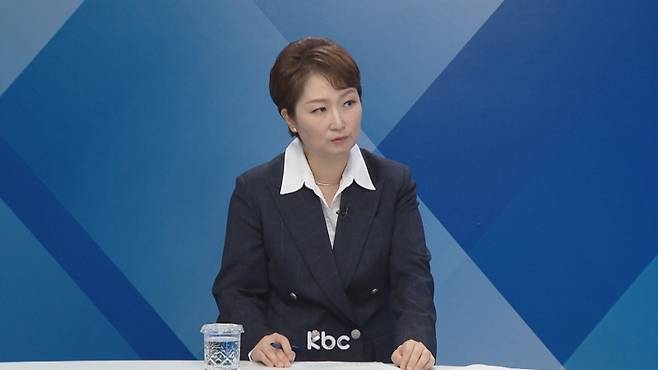 ▲ 23일 KBC '여의도초대석'에 출연한 이언주 더불어민주당 의원