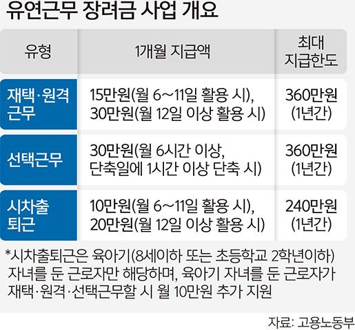 유연근무 장려금 사업 개요