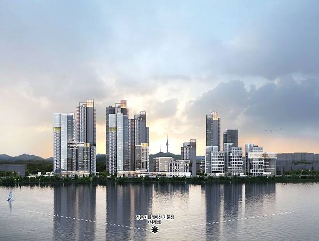 서울 서빙고 신동아 아파트 조감도. 서울시 제공