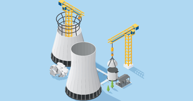 원전을 해체하는 모습을 간단하게 표현한 그림. 국제원자력기구(IAEA) 홉페이지 캡처