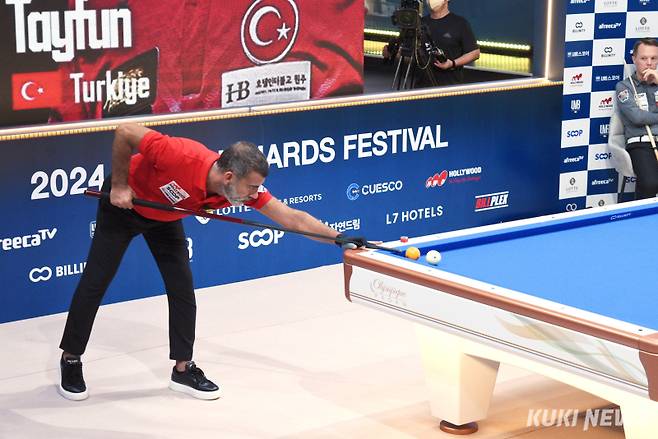 전반 선두로 치고 나선 타이푼 타스데미르(튀르키예). 사진=이영재 기자