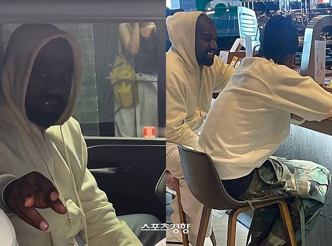 내한 공연을 마친 칸예 웨스트가 서울 곳곳에서 일상을 즐기는 모습이 포착됐다. 인스타그램 캡처